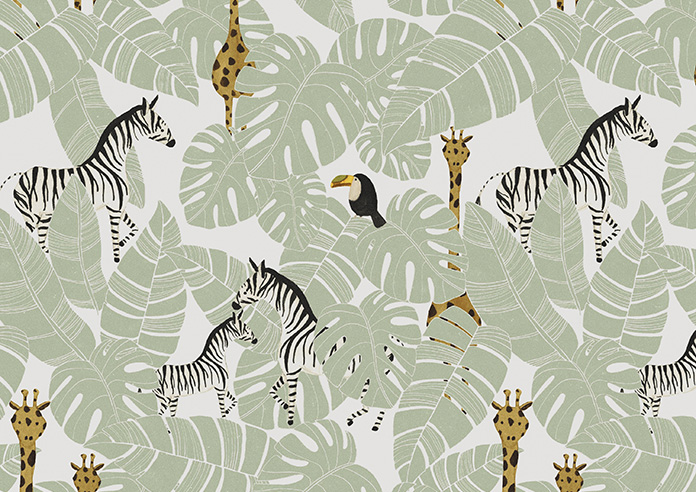 Wild Thing, Sage - Twist&Fit Roman Blind - Image 7